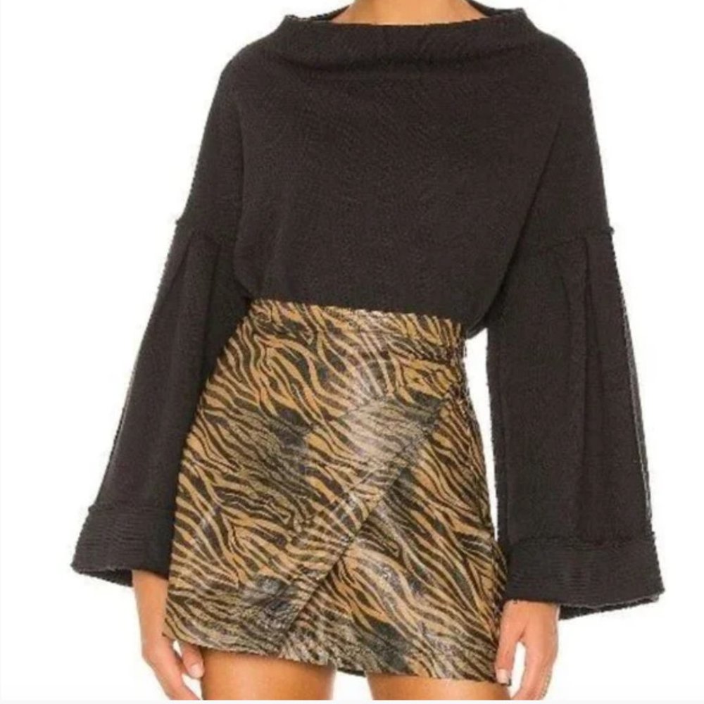 Free People Bunny Queen Cropped Pullover